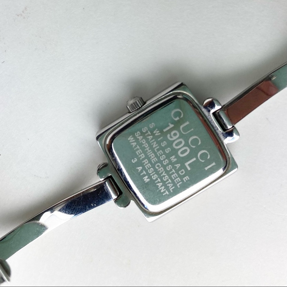 Gucci Mod. '1900 L' stainless steel wrist watch. - Picture 5 of 7